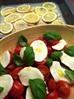 Citronbagt kulmule med tomatsalat